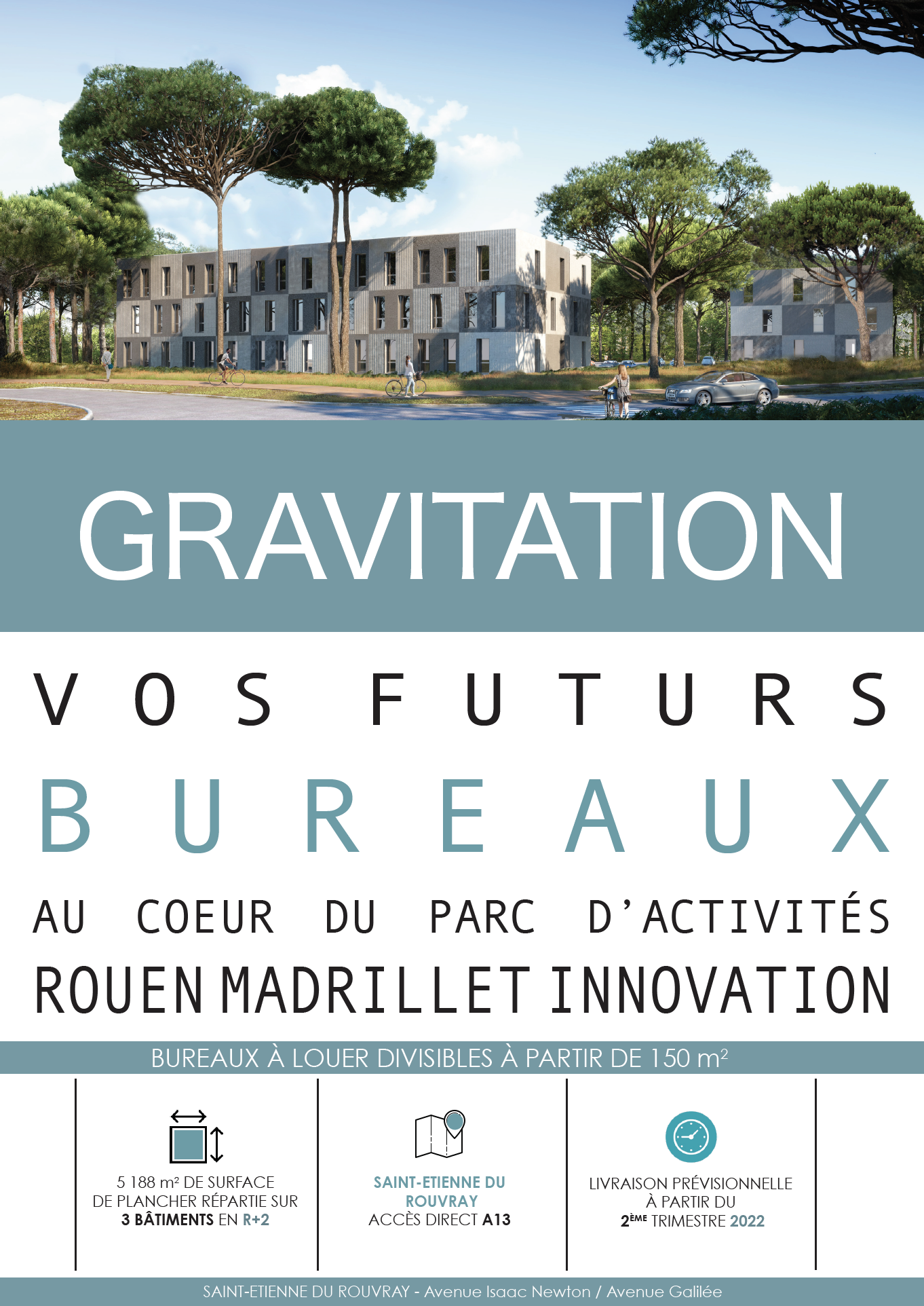 bureaux rouen madrillet