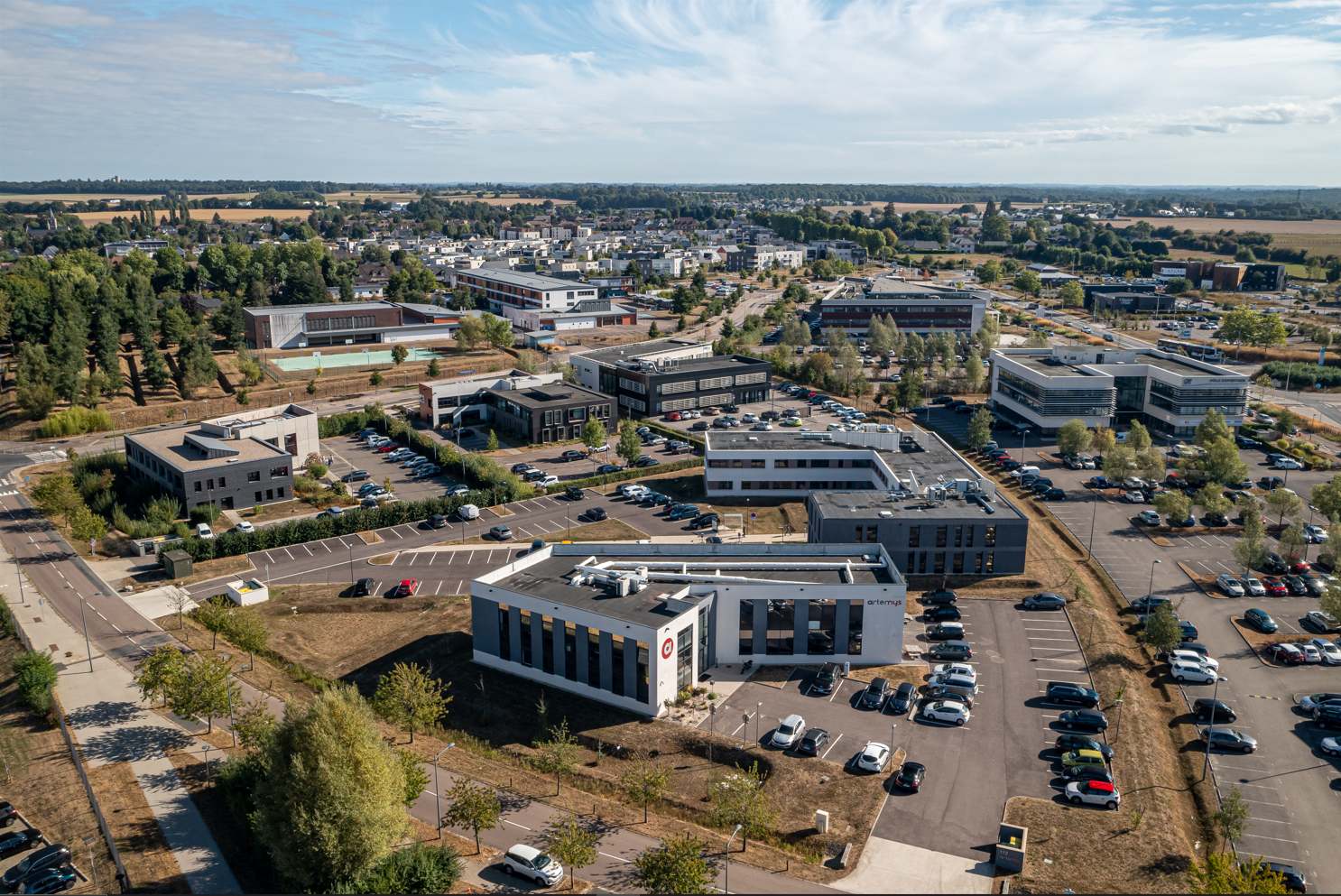 Plateau Nord Rouen vu par drone